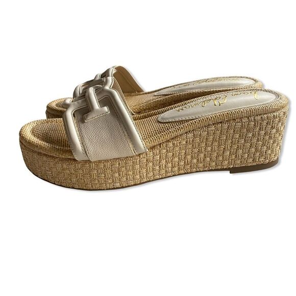 Sam Edelman PAULEENA ESPADRILLE SANDALS Ivory Woven Wedges shoes Revolve 10 - Picture 14 of 14